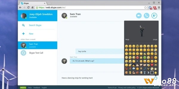 Skype web có nhiều tính năng tiện lợi