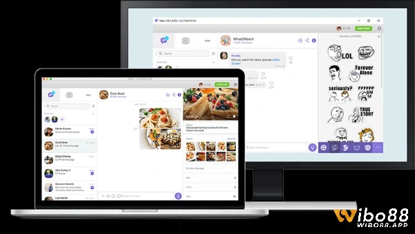 Giao diện Viber khi nhắn tin gọi điện