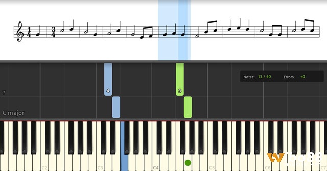 Danh dan Synthesia hiện còn hạn chế số bài miễn phí