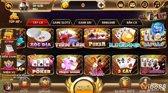 Đa dạng các thể loại game bài