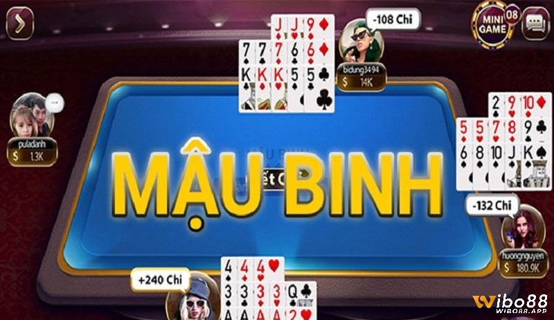 Game mậu binh là hình thức chơi mậu binh trực tuyến trên các web