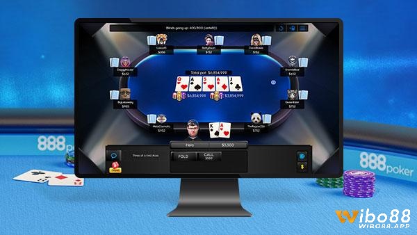 Người chơi hoàn toàn có thể chơi Poker online PC trên 888poker