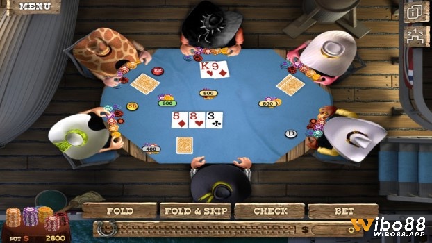 Hình ảnh một trò chơi Poker online PC