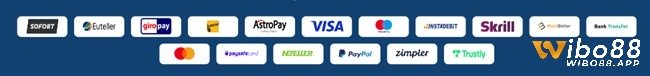 Nạp rút tiền nhanh chóng với Visa, MasterCard, Maestro, Skrill