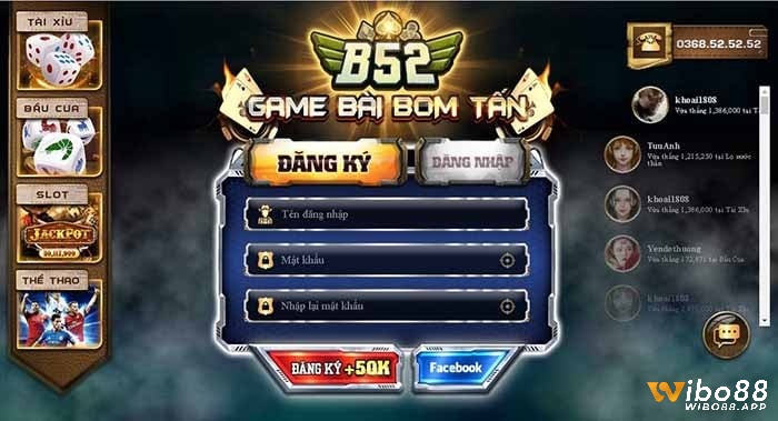 Tạo tài khoản tại cổng game B52 và tham gia chơi