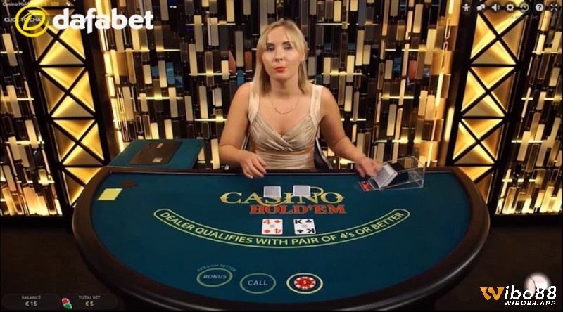 Sảnh Casino Hold'em tại nhà cái Dafabet