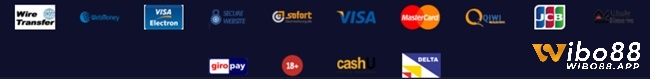 Nạp tiền nhanh chóng với các phương thức như Visa & Mastercard, Paypal, Skrill, Sofort