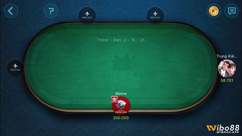 Game bài Poker tại sân chơi Weme