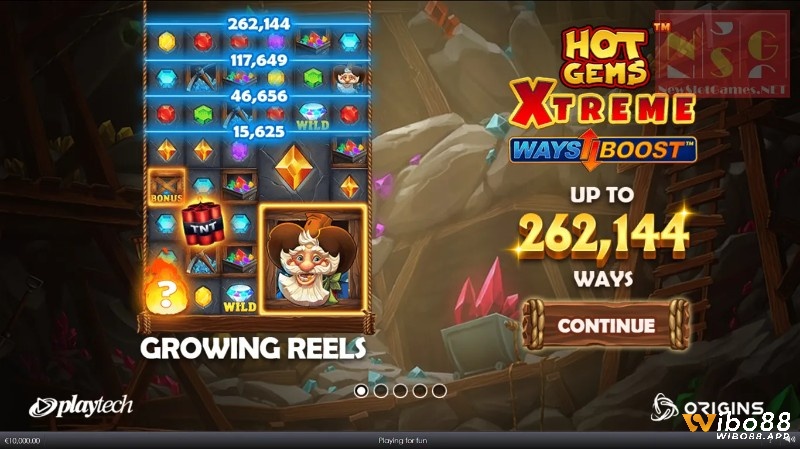 Đây là slot có XTREME ways boost lên đến 262,144 ways