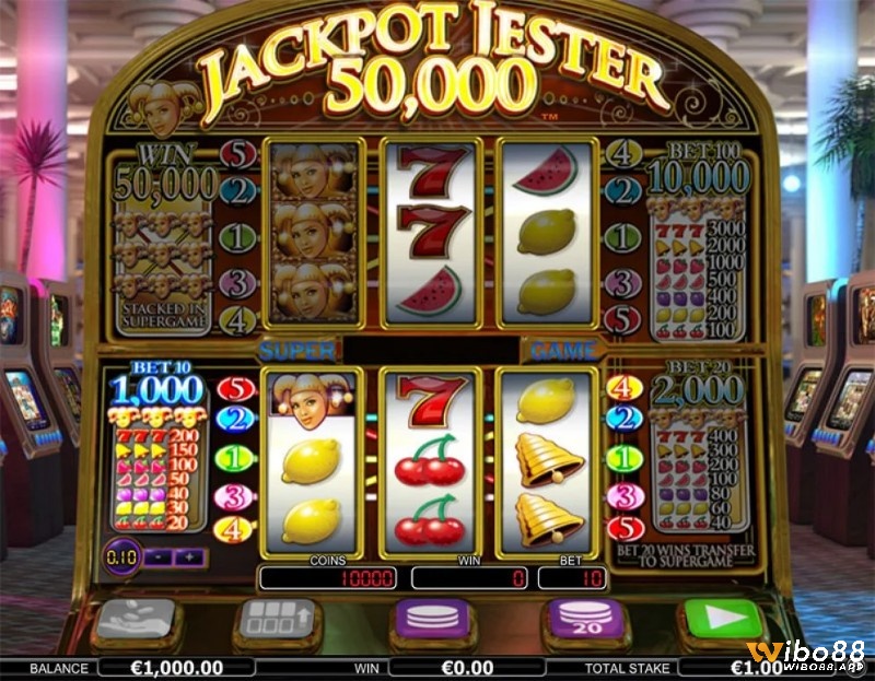 Jackpot Jester 50000 Hot Jackpot có đồ hoạ cổ điển