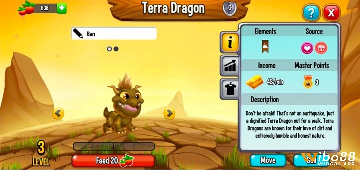 Khi còn nhỏ, hình dạng của Terra Dragon (rồng đất) rất đáng yêu và ngộ nghĩnh