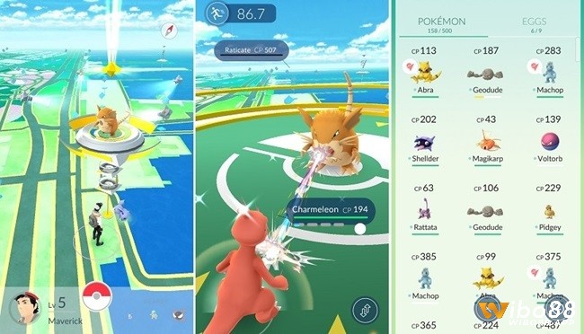 Game Pokémon GO được ra mắt vào tháng 07/2016 bởi Nintendo và Niantic Labs