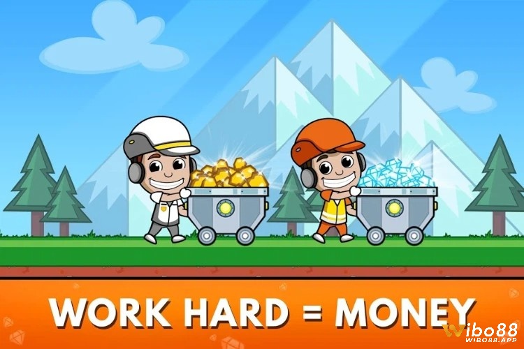 Làm việc chăm chỉ trong Idle Miner Tycoon sẽ nhận về nhiều tiền