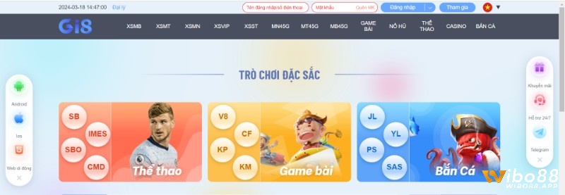 Anh em nhập thông tin đăng nhập ở trên góc phải màn hình để đăng nhập nhé