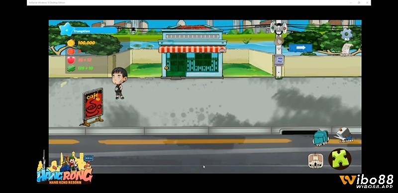 Giao diện được sử dụng khi mới tạo nhân vật trong game