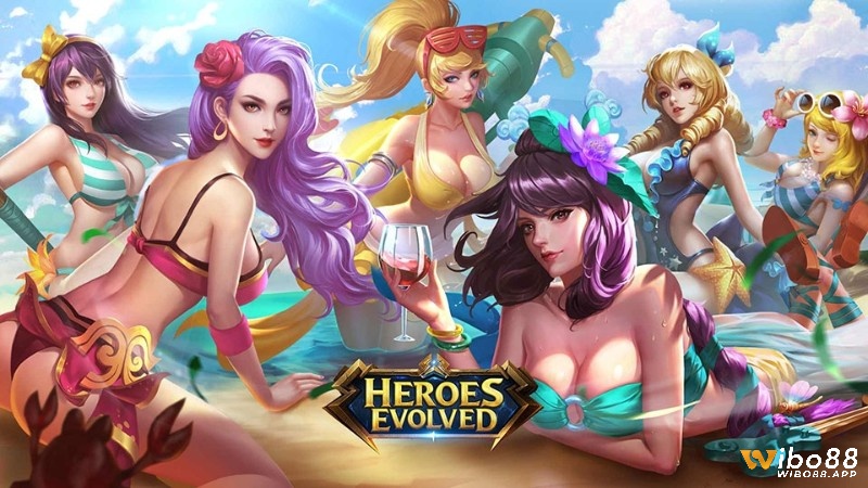 Lựa chọn tướng chiến đấu, phát triển chiến thuật trong đấu trường 5v5 Heroes Evolved