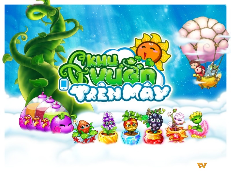 Game mobile con gái chơi nhiều - Khu vườn trên mây