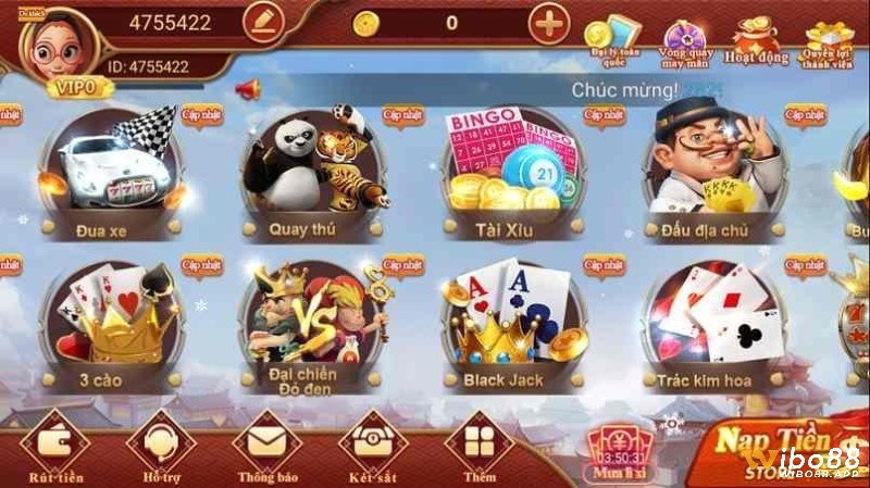 Những trò chơi hấp dẫn của cổng game CF68