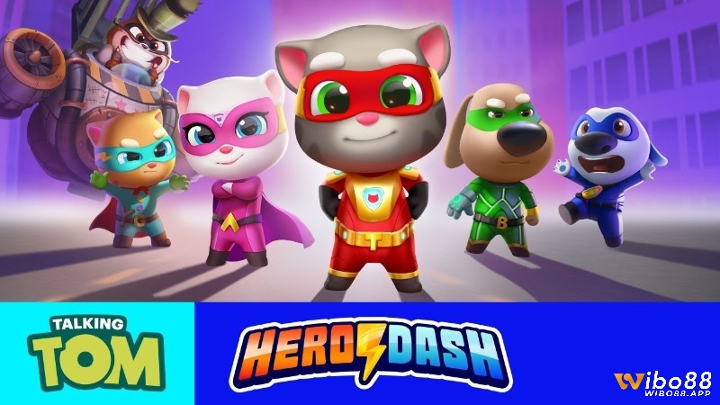 Hóa thân thành siêu anh hùng với những nhiệm vụ đầy thử thách trong Talking Tom Hero Dash