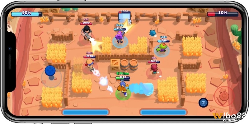 Lối chơi nhanh gọn và nhân vật độc đáo trong Brawl Stars