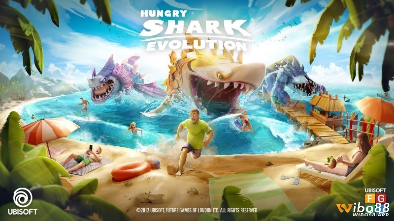 Khám phá đại dương trong vai một con cá mập đói, săn mồi trong Hungry Shark Evolution