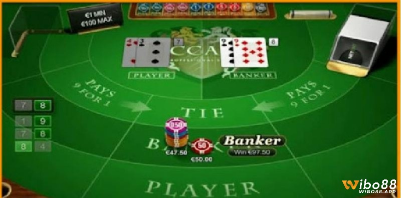 Các cửa cược trong chơi bài baccarat trực tuyến