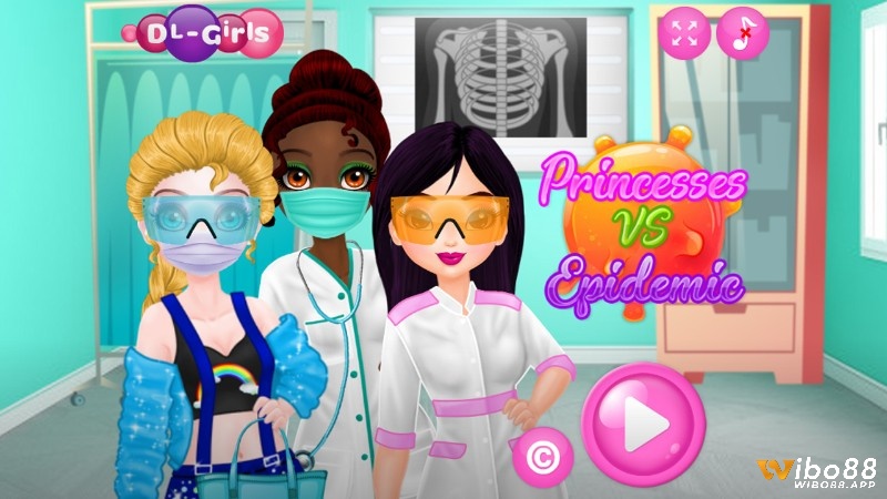 Trò chơi công chúa miễn phí Princesses VS Epidemic