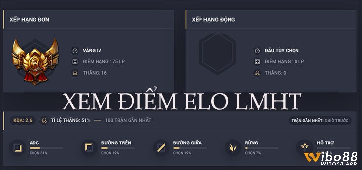 Những thông tin về hệ thống xem elo lmht