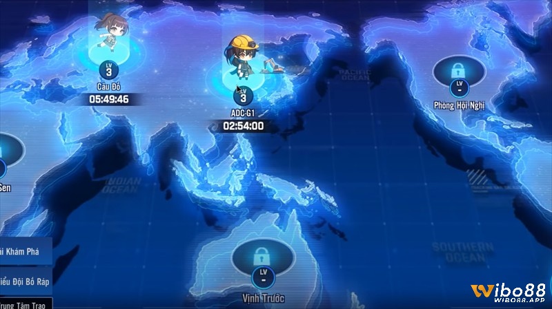 Bản đồ thế giới rộng lớn tạo nên nhiều thử thách khó khăn cho các game thủ