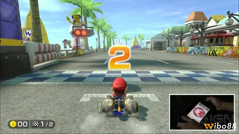 Mario Kart 8 - game đua xe thể loại arcade với giao diện vui nhộn và dễ tiếp cận.