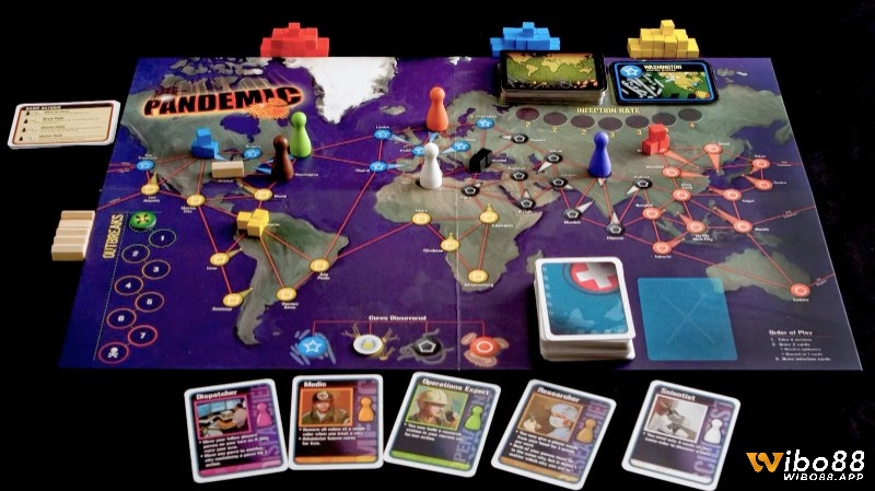 Pandemic - nơi người chơi phải hợp tác để ngăn chặn sự lây lan của dịch bệnh toàn cầu
